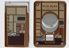 Elie Bleu, Limited Edition El Secadero Cigar Cutter & Lighter Set #144, NIB