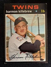 1971 Topps Baseball Card Harmon Killebrew #550 BV $80 EX Range CF