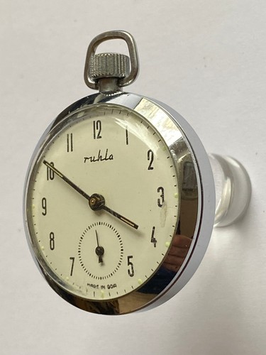 Ruhla - Taschenuhr - Made in GDR - Herren - Handaufzug - Werk läuft - Picture 2 of 3