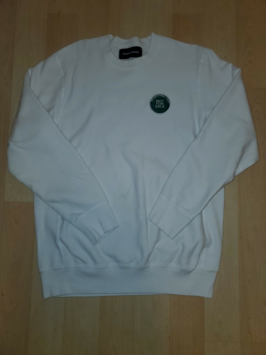 トップス Bianca Chandon LOVER Crewneck Pullover Bianca Chandon LOVER NOT FOR SALE Crewneck Sweatshirt Large White