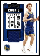 2020-21 Panini Contenders Rookie Ticket Swatches Nico Mannion #RS-NMN