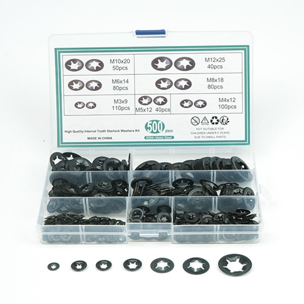 500pcs 65 Manganese Steel Truck Nuts M3M12 Locking Washers Locking eBay