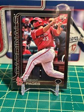 2025 Topps Pedro Pages #252 St. Louis Cardinals BLACK BORDER /74