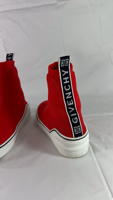 美品　GIVENCHY　ジバンシー　GEORGE V　ロゴ　ソックス　スニーカー Givenchy Paris George V Sock Blue Yellow Signature Sneakers