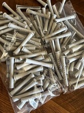 Lot/100 Cold Wave Long 1/2 Perm Rods w/Band Non Slip Light Gray Permanent Rods