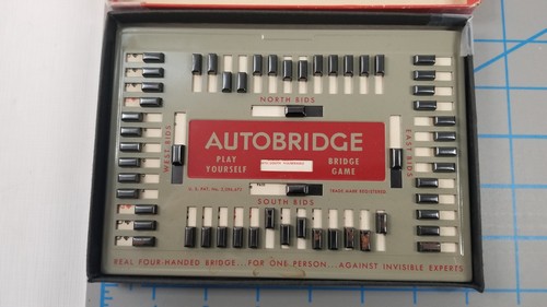 Vintage 1959 Auto Bridge Play yourself Bridge Game - Deluxe Pocket Model No. PB - Picture 6 of 11