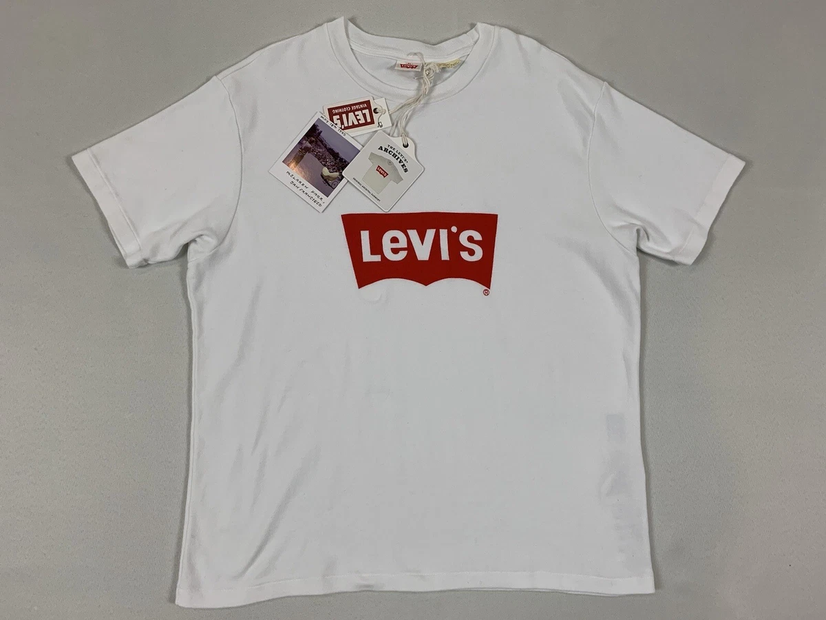 LEVIS VINTAGE CLOTHING LVC LOGO 70’S T-SHIRT WHITE XL NWT