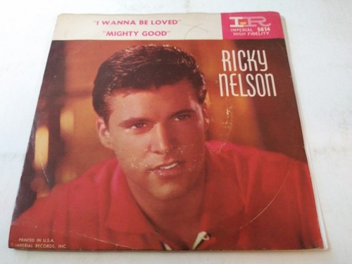 Ricky Nelson - I Wanna Be Loved VG 45RPM Imperial 5614 Record & Pic Sleeve 1959 - Picture 2 of 5