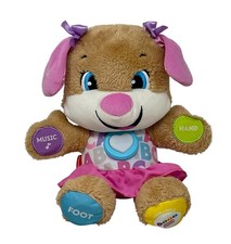 Fisher Price Laugh & Learn SMART STAGES SIS Pink Girl Plush Puppy Interactive