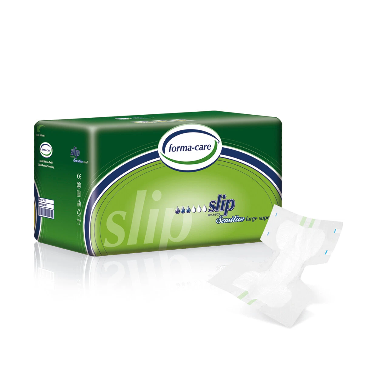 Incontinence Pad, Sensitive Slip All In One Adult Diapers - Super Large - 2500ml