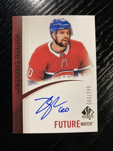 2020-21 SP Authentic '10-'11 Retro Future Watch Auto Alex Belzile 60/399 Jersey #