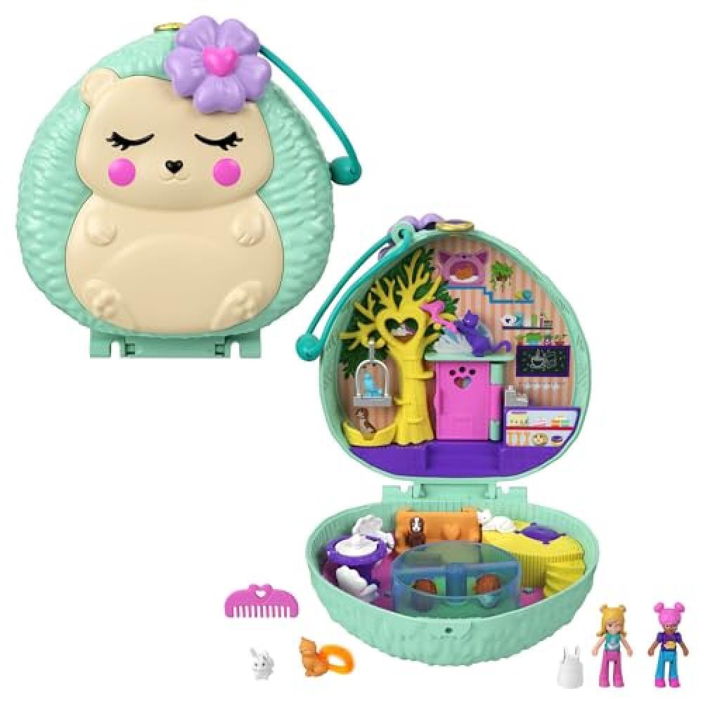 (TG. Piccolo) Polly Pocket Cofanetto ​Caffetteria del Porcospino, con 2 Micro