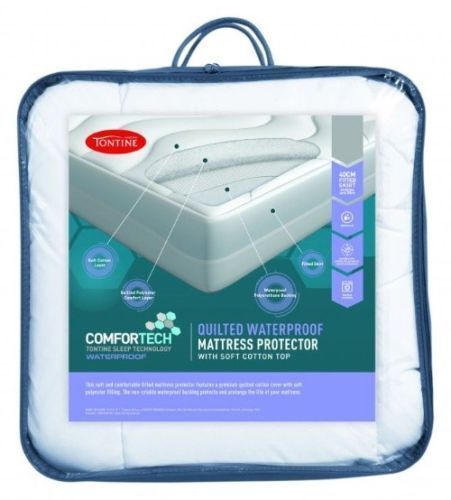 Tontine Comfortech Quilted Waterproof Mattress Protector - Picture 2 of 4