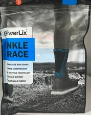 PowerLix Ankle Brace, 1 Pair - Compression - CHOOSE Color & Size!