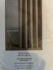 Luxury Hotel Cachet Shower Curtain 72 X 72 New In Package Retail 59.00