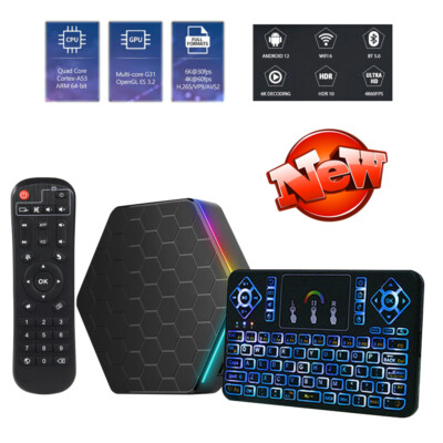 T95Z Plus Android 12.0 TV Box 4GB RAM Bluetooth TV Box Set H618 Quad Core