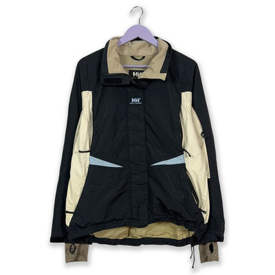 Helly Hansen Jacke Vintage schwarz-beige Helly Tech wasserdicht - Größe M/L uo