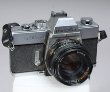 MINOLTA SRT-201 35MM SLR W 50MM F/1.7 ROKKOR-X NEEDS WORK