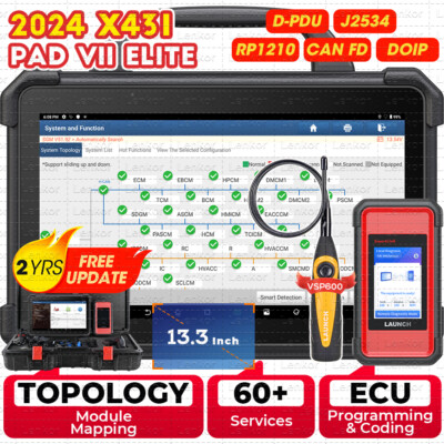 LAUNCH X431 PAD VII ELITE PAD 7 PRO Diagnostic Scanner Key Programming Coding