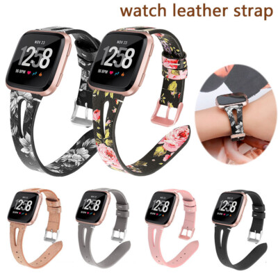 Armband Armband Band Uhr Echtleder für Fitbit Versa 4/3/2/Lite Sense