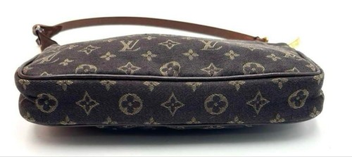 Louis Vuitton Monogram Mini Lin Pochette Accessoires Canvas Brown HandBag FL0017 - Picture 5 of 24