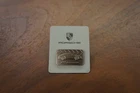 New Genuine Porsche 911 Carrera Dark Gray Steel Metal Pin Badge Made in Germany