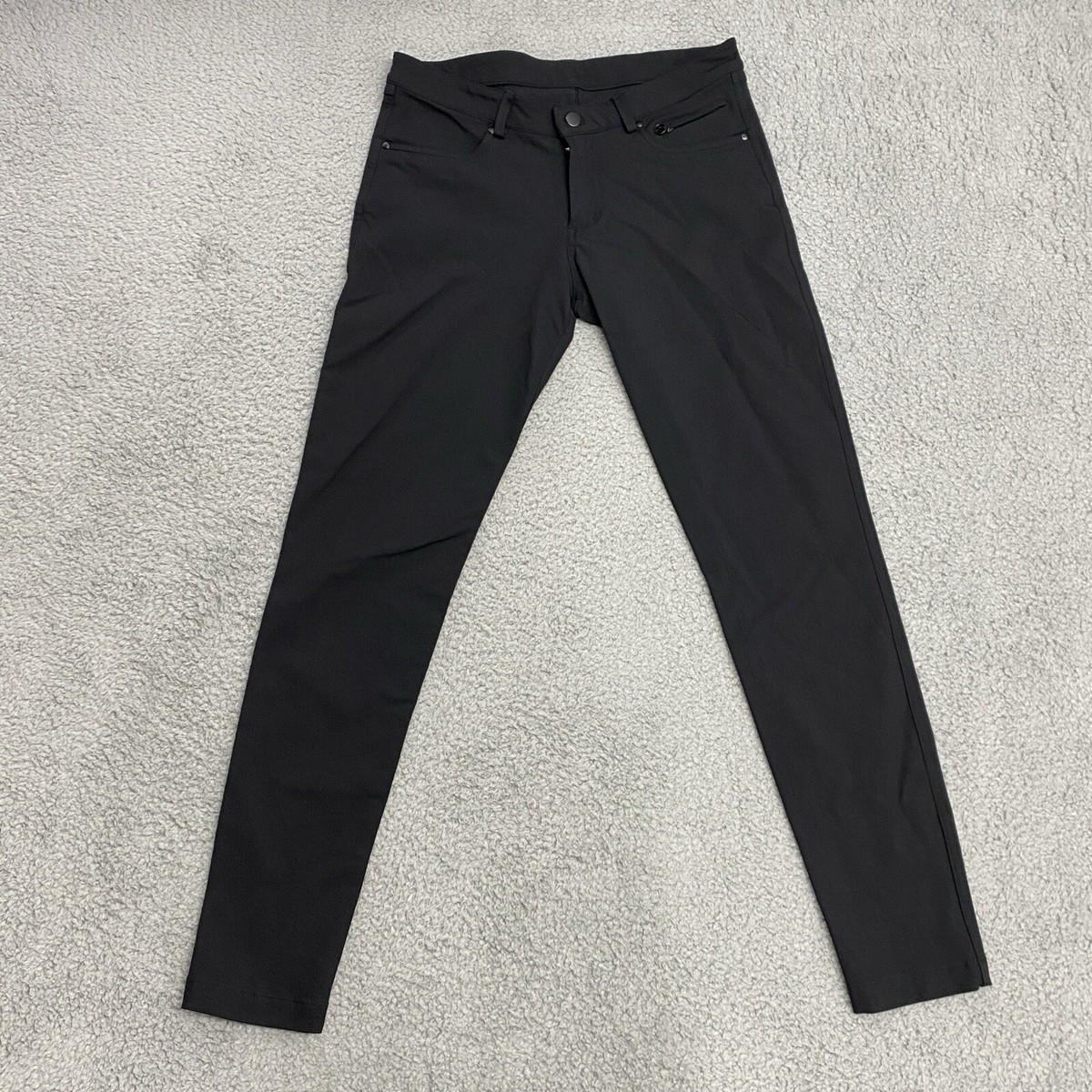 Lululemon City Sleek Pocket Pants Womens 30 Black Low Rise Skinny  Warpstreme