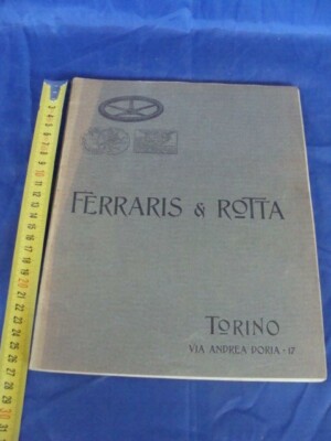 Ferraris and Rotta Torino 1912 Car and Motorcycle Accessories Catalog