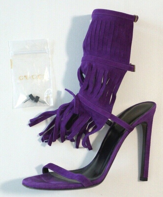 purple gucci sandals