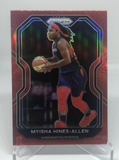 2021 Panini Prizm WNBA • Myisha Hines-Allen Red Prizm SP /299 Mystics