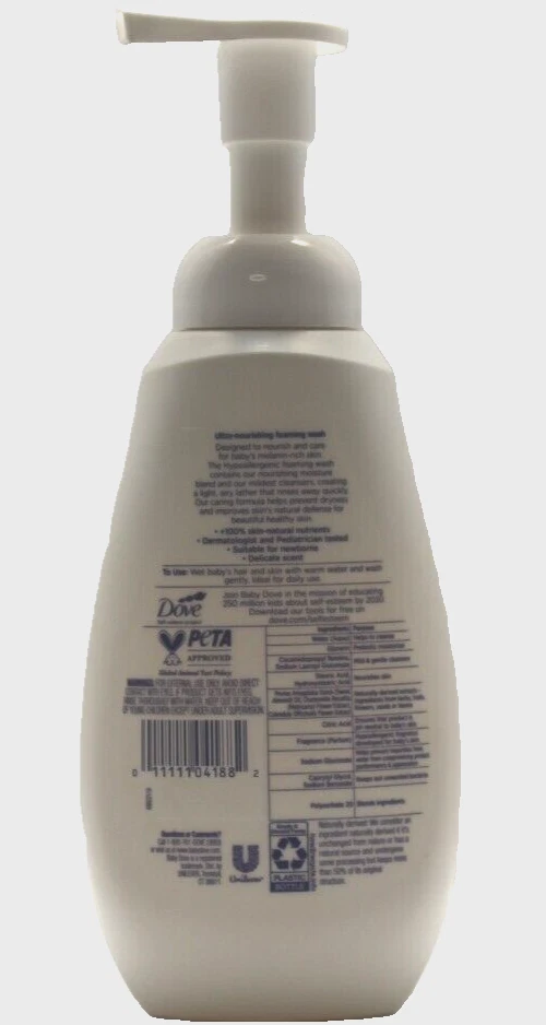 Baby Dove Baby Wash lavado espumoso rico en melanina nutrición para la piel/13,5 OZ Foto 2 de 2