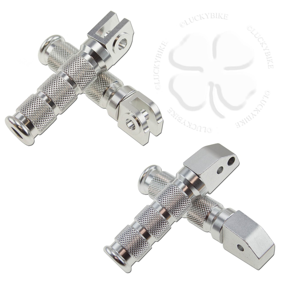 Front Rear Sport Foot Peg Set Silver For Honda CBR 04-19 Kit Rider