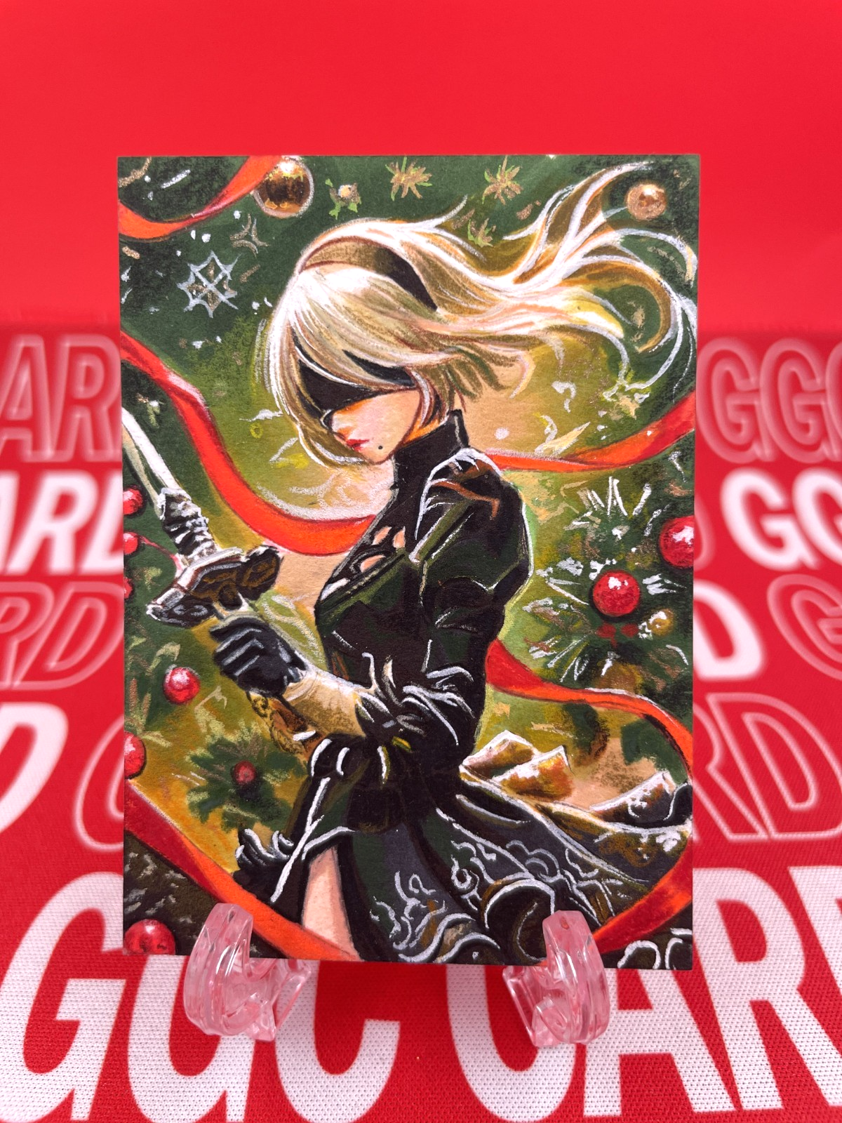 【Christmas Limited】GGC Studio NieR:Automata 2B Artist Auto Sketch Card 1/1