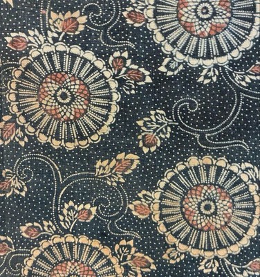 Indigo gefärbtes Baumwoll Boro Tuch zwei Breiten genäht Patchwork Textil Meij...