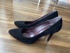 Stuart Weitzman Black Suede Pointed Toe 4” Stiletto Pumps US 9N Org Price $ 475 — photo 3