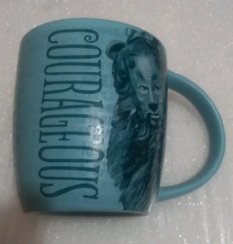 Wizard Of Oz Mug Cowardly Lion Courage Cross Medal Courageous Hallmark Cup Blue