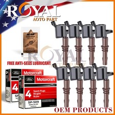 8 Ignition Coils DG521 Brown Boot & Motorcraf...
