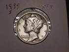 1939-S MERCURY DIME XF + POPULAR DATE SHIPS FREE