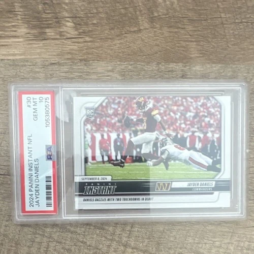 2024 Panini Instant NFL Jayden Daniels Commanders Rookie #30 /2774 PSA 10