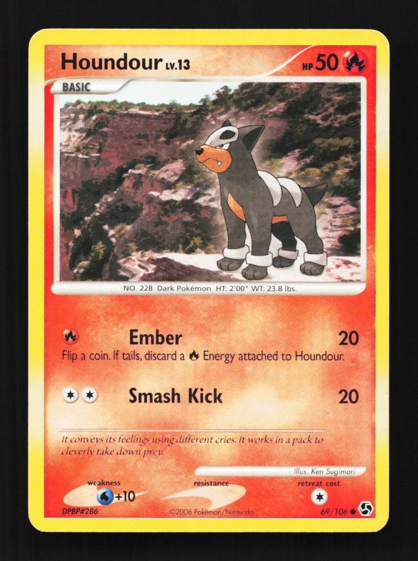 Houndour 69/106 Great Encounters English Pokemon Card TCG