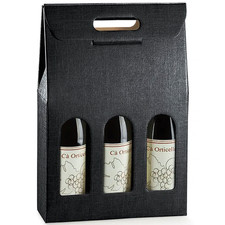 6 Luxury Black Wine Bottle Boxes For 3 Bottles Of Wine