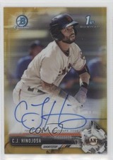 2017 Bowman Chrome Prospect Gold Refractor 29/50 CJ Hinojosa #CPA-CH Auto 0b0