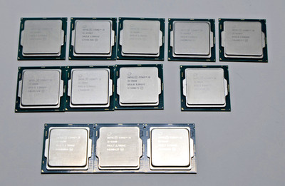 Lot of 12 Intel Core i5 6th gen CPUs 5x 6500T, 3x 6500, 3x 6400, 1x 6600 TESTED