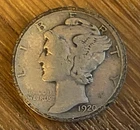 1920-D Mercury Dime Fine Denver Roaring 20s 90% Silver Winged Liberty US Coin