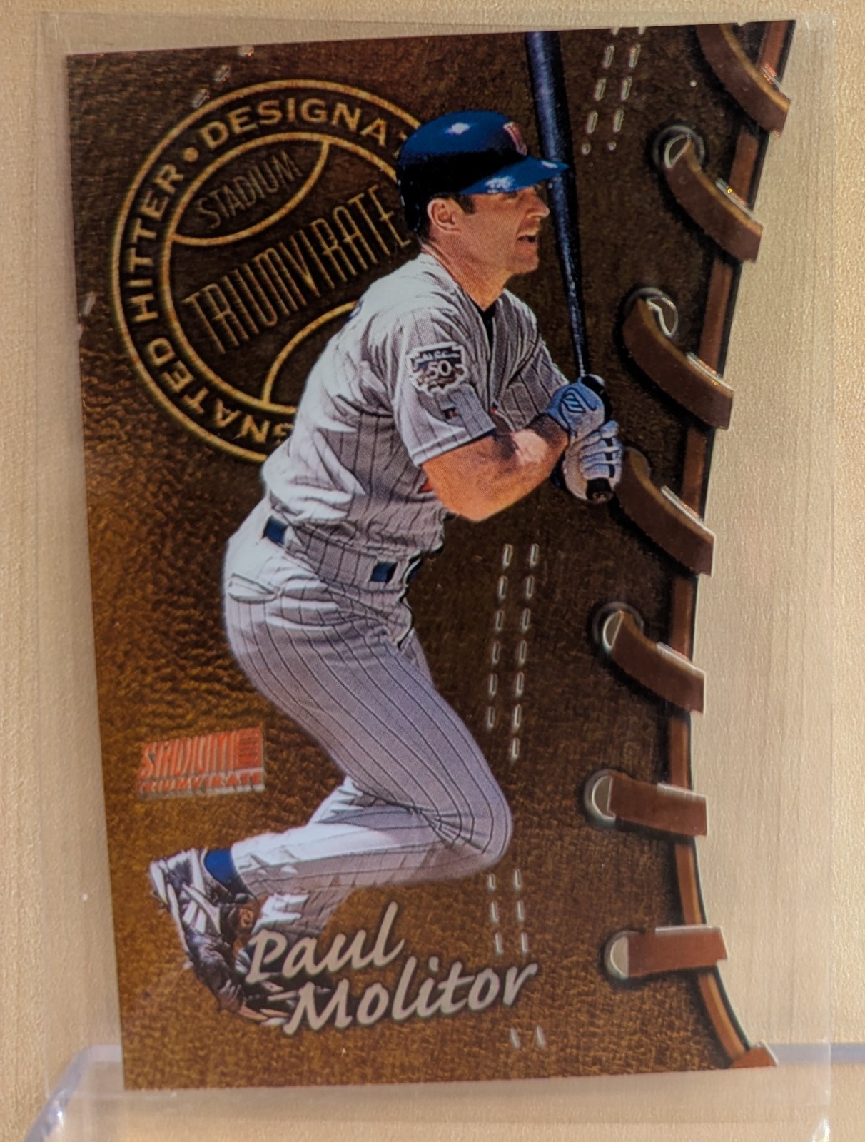 1998 Topps Stadium Club TRIUMVIRATE LUMINOUS #T18A Paul Molitor HOF RARE DIE CUT