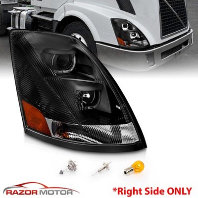 2004-2017 Black Halo Bar Projector Headlight Passenger Side For Volvo VN / VNL
