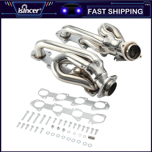 For Dodge Ram 1500 2009-2017-2018 5.7L HEMI Shorty Stainless Performance Headers - 第 1/14 張圖片