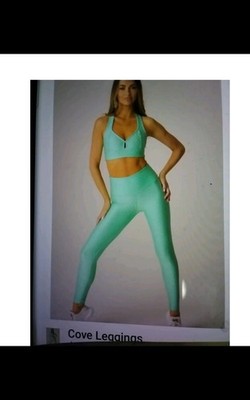 Yoga Pant Leggings Coco On The Go, Sports Bra, large (Mermaid) Mint