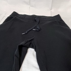 Victoria Secret Pink Women L Black Jogger Sweatpants Everyday Skinny Lounge Cozy