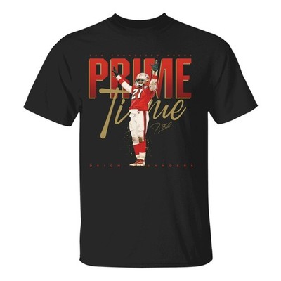 NEW Deion Sanders Heavy Cotton Black All Size Shirt NP186